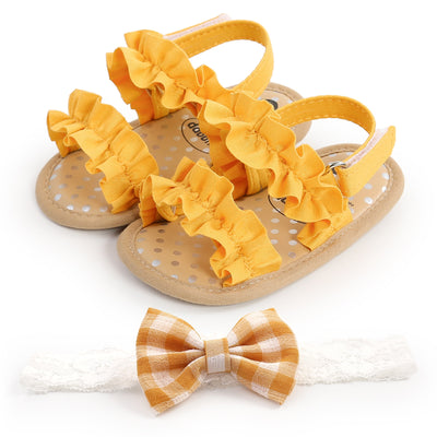 Sandals 6-18M Flat Heel Princess Shoes Set - Coco Potato - dresses and partywear for little girls