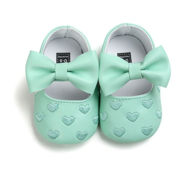 Bow Soft Soled 1-18M Baby Shoes - Coco Potato - dresses and partywear for little girls