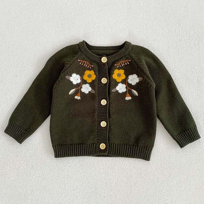 Fashion Petals Collar 3M-3yrs Cardigan - Coco Potato - dresses and partywear for little girls
