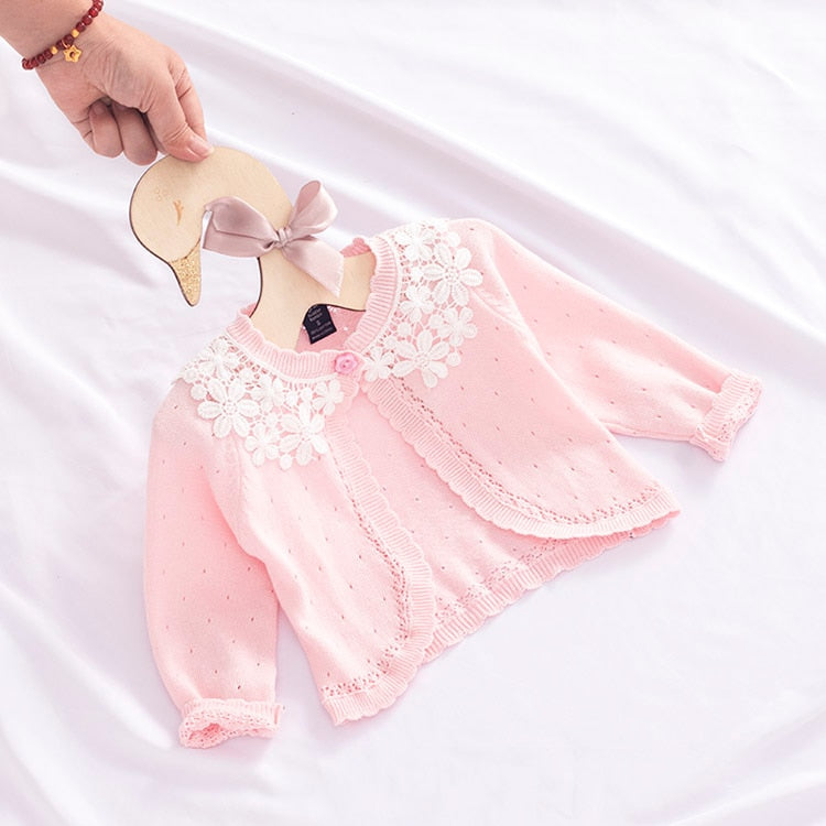 Pink Knit 6M-8yrs Cardigan - Coco Potato - dresses and partywear for little girls