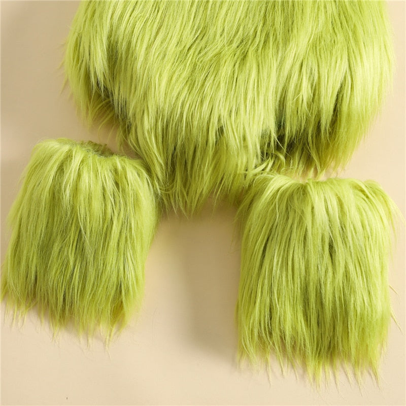 Children Green Hair Monster 6-24M Halloween - Coco Potato - dresses and partywear for little girls