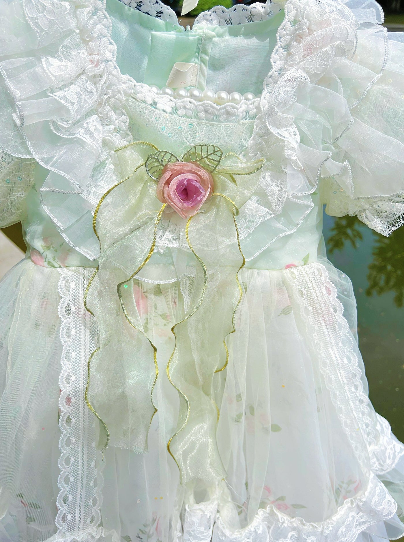 The Oh-So-CUTE Spanish Lolita Light Green Dress 3-6yrs - Coco Potato - dresses and partywear for little girls