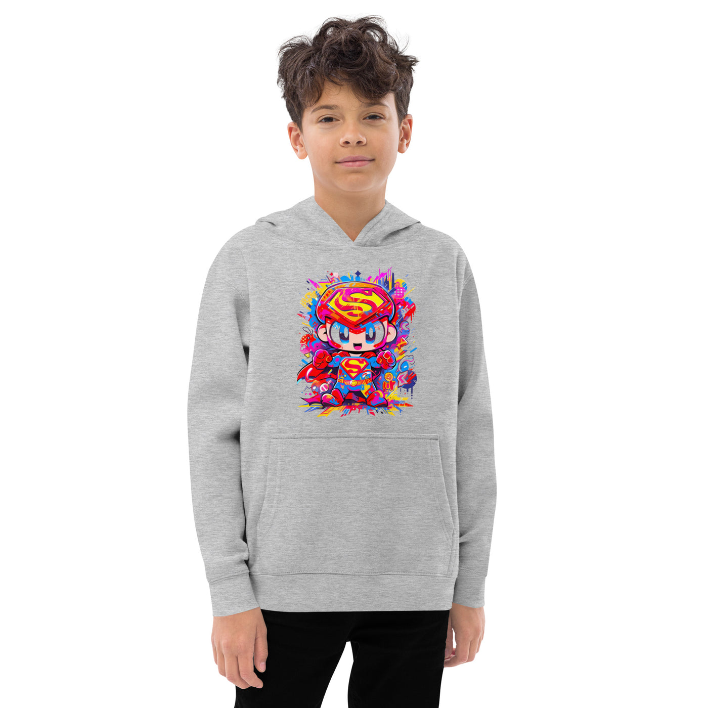 Superman Kids fleece hoodie S-XL Unisex - Coco Potato - dresses and partywear for little girls