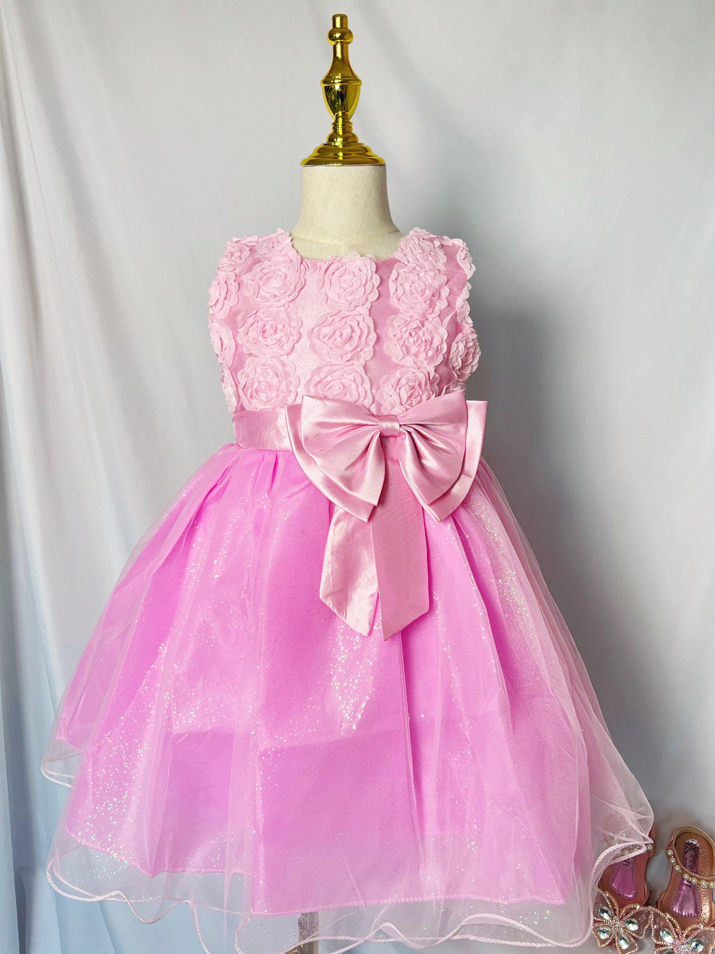 Elegant Flower Bow 3-13yrs Dress - Coco Potato - dresses and partywear for little girls