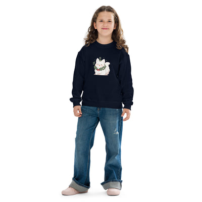 Cat Youth crewneck sweatshirt XS-XL Unisex - Coco Potato - dresses and partywear for little girls