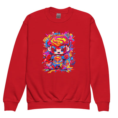 Superman Youth crewneck sweatshirt XS-XL Unisex - Coco Potato - dresses and partywear for little girls