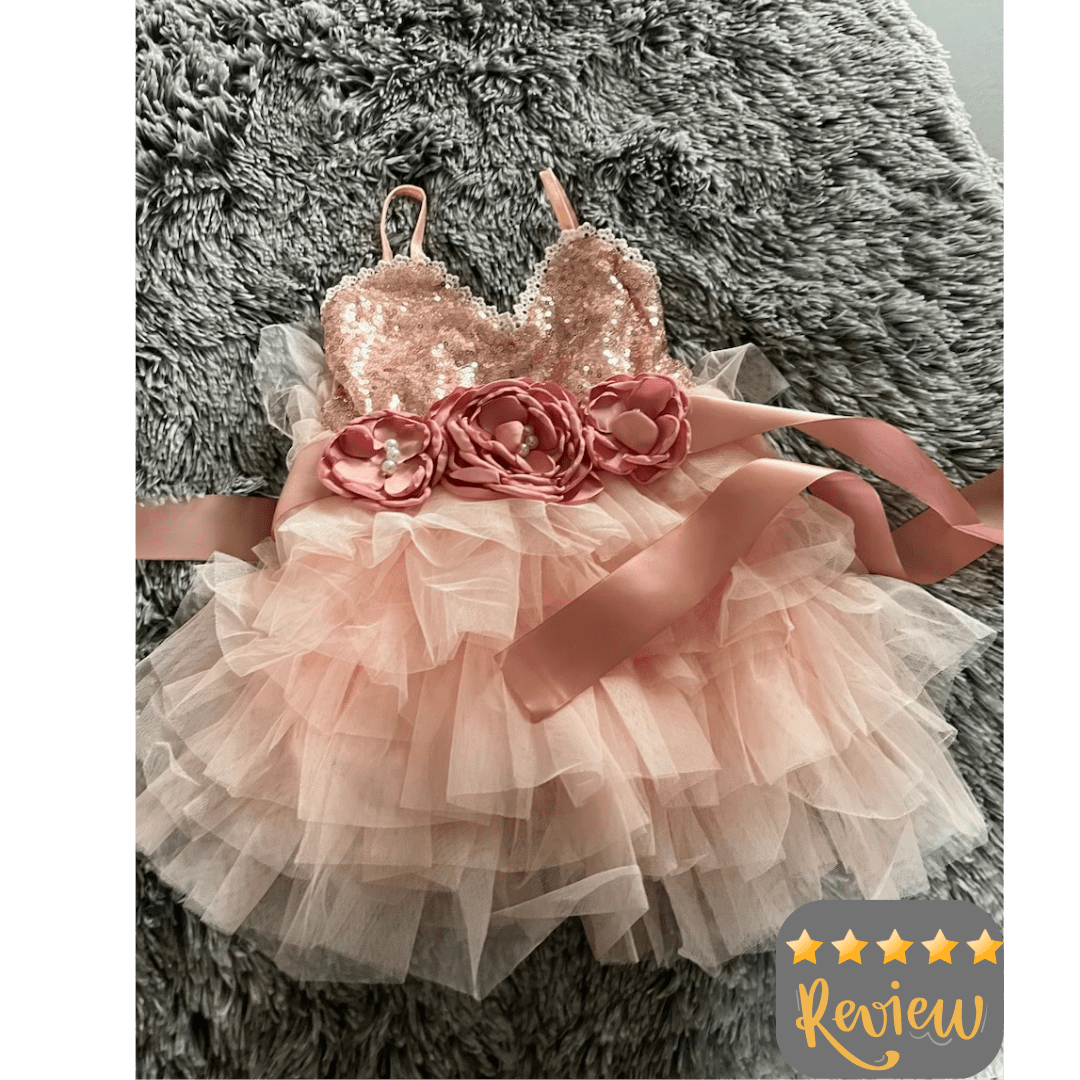 Sequined Flower Tutu 12M-5yrs Dress - Coco Potato - dresses and partywear for little girls
