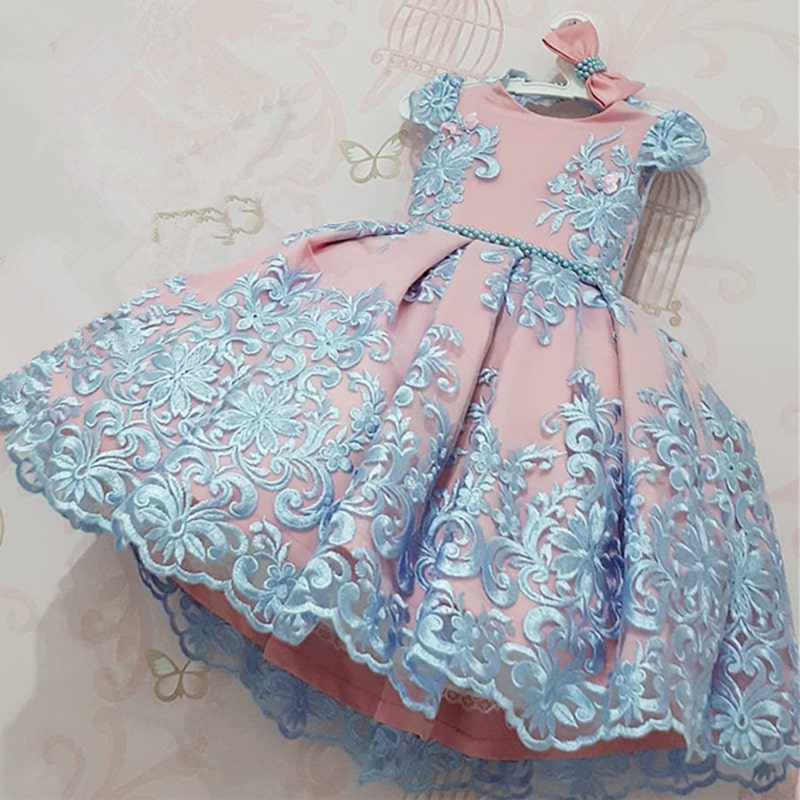 Tutu Embroidery Dress 4-10yrs Toddler Girl Dress - Coco Potato - dresses and partywear for little girls