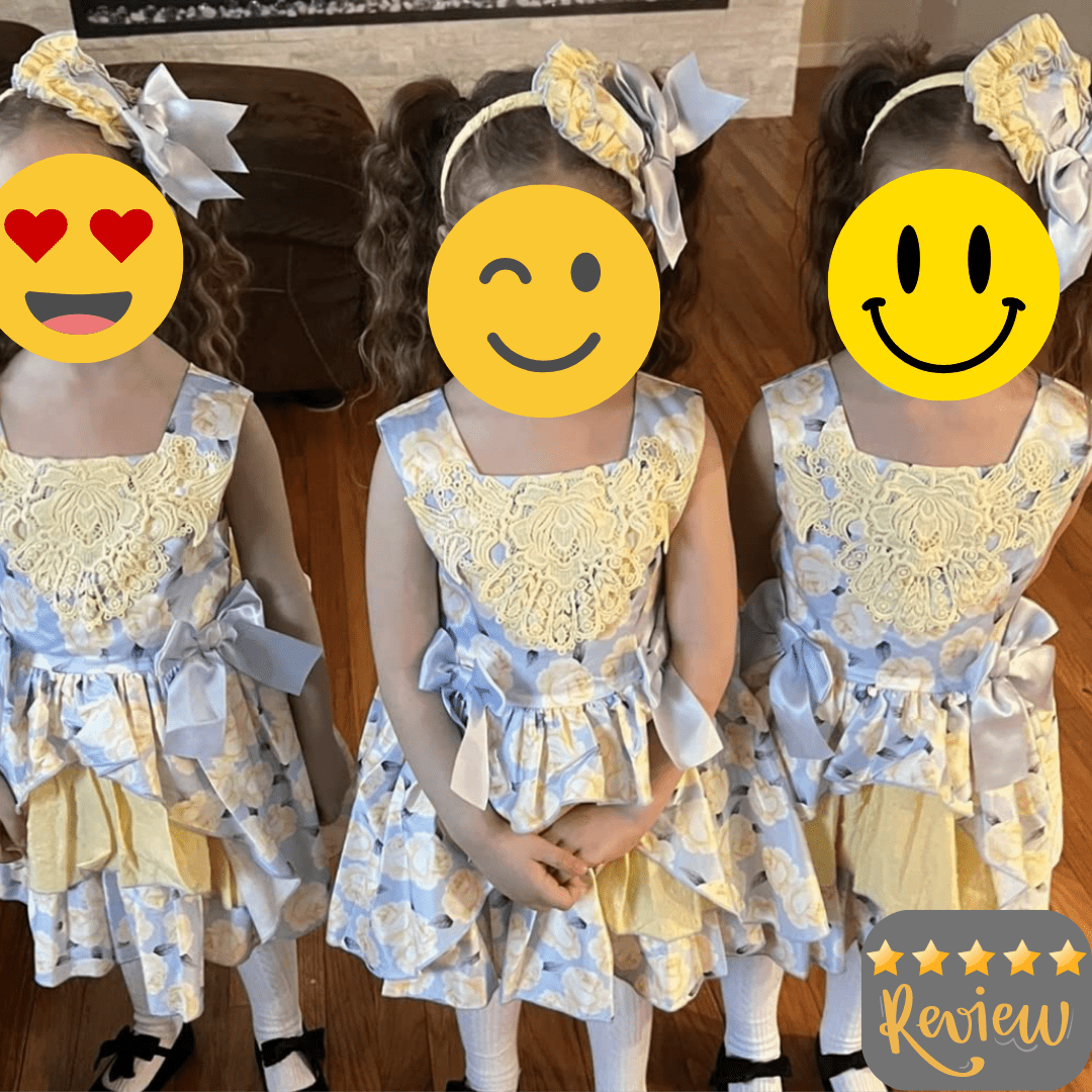 Luxurious Embroidery 2-12yrs Dress w/ Headband (🚀shipping) - Coco Potato - dresses and partywear for little girls