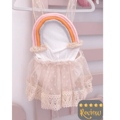 Lace Rainbow 0-24M Romper Dress - Coco Potato - dresses and partywear for little girls