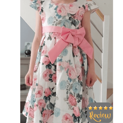 Retro Floral Bowknot 2-10T Dress - Coco Potato - dresses and partywear for little girls