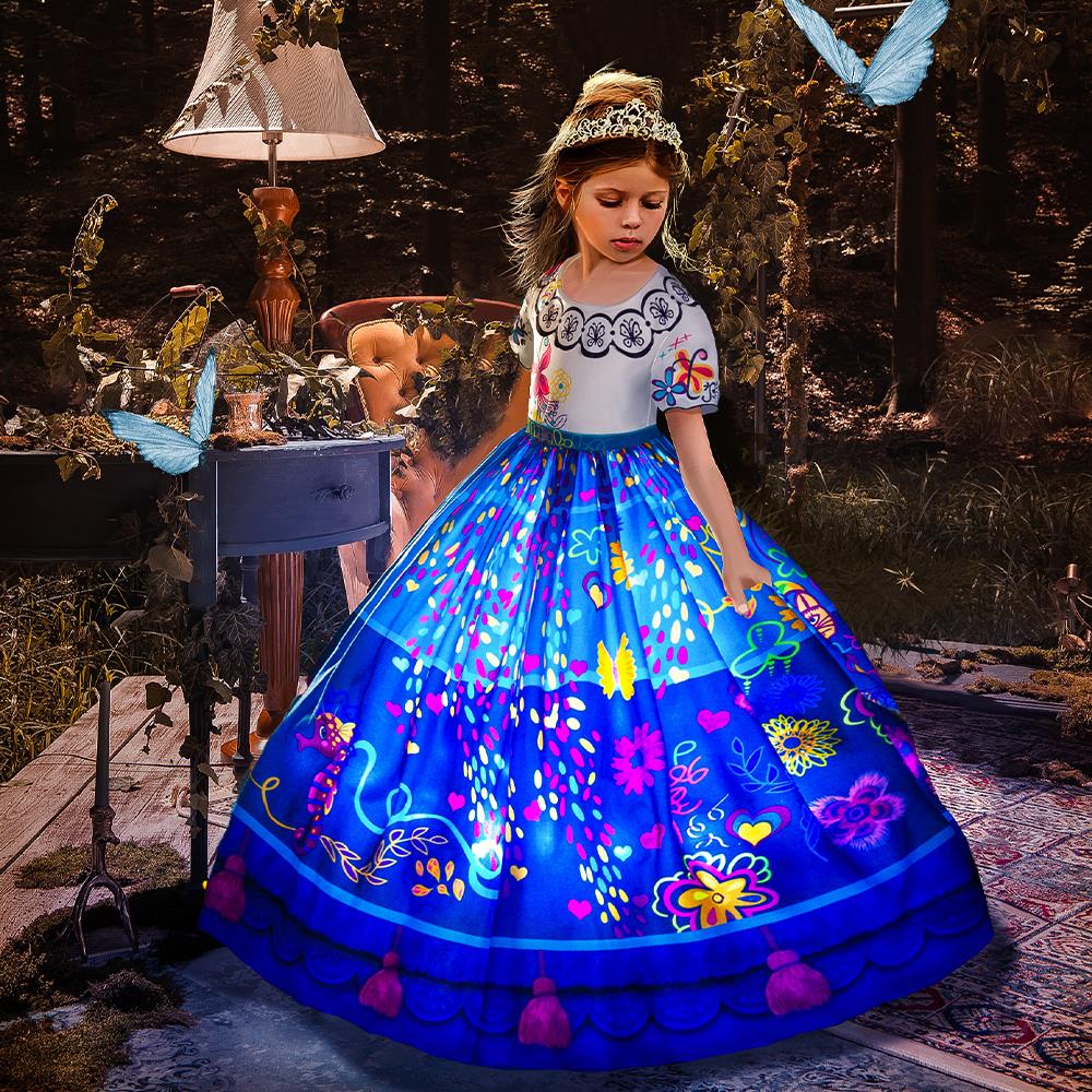 Encanto Inspired LED Light Up 3-12yrs Dress - Coco Potato - dresses and partywear for little girls
