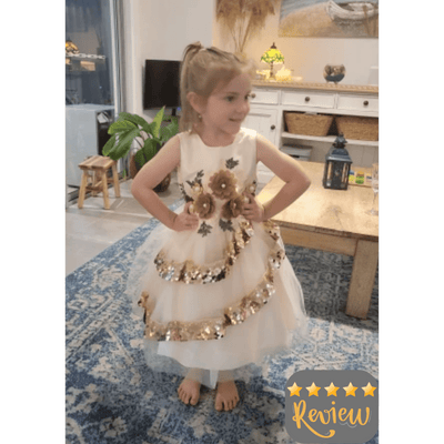 Flower Sequins 3-10yrs Dress - Coco Potato - dresses and partywear for little girls