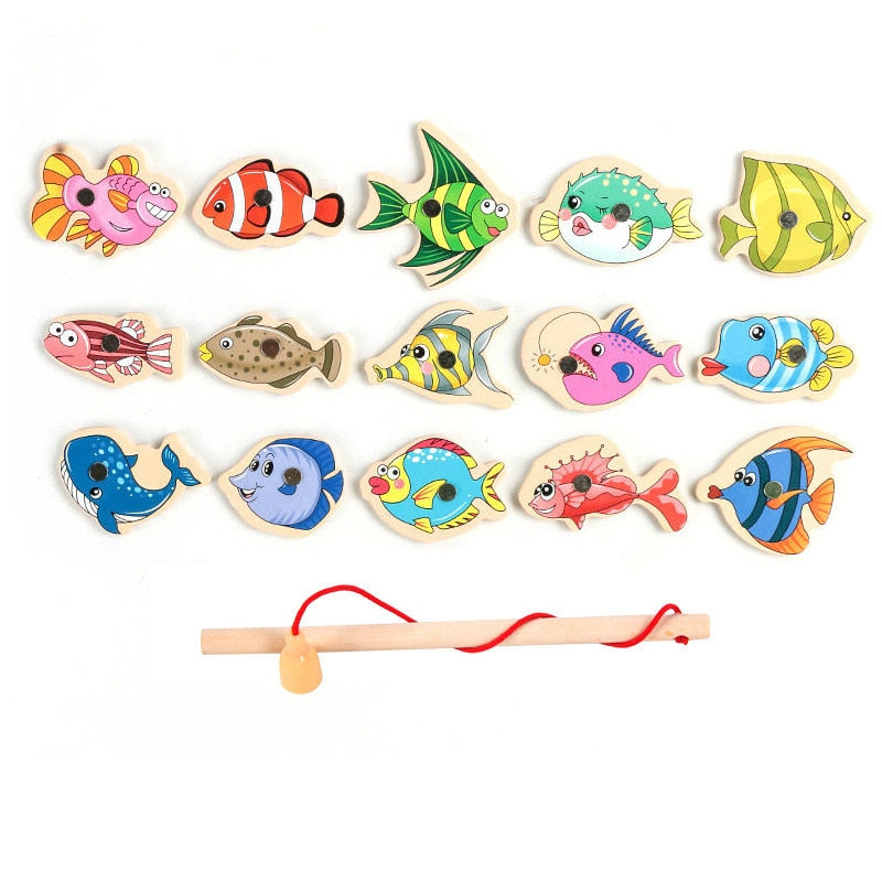 Wooden Magnetic Fishing Toy - Coco Potato - dresses and partywear for little girls