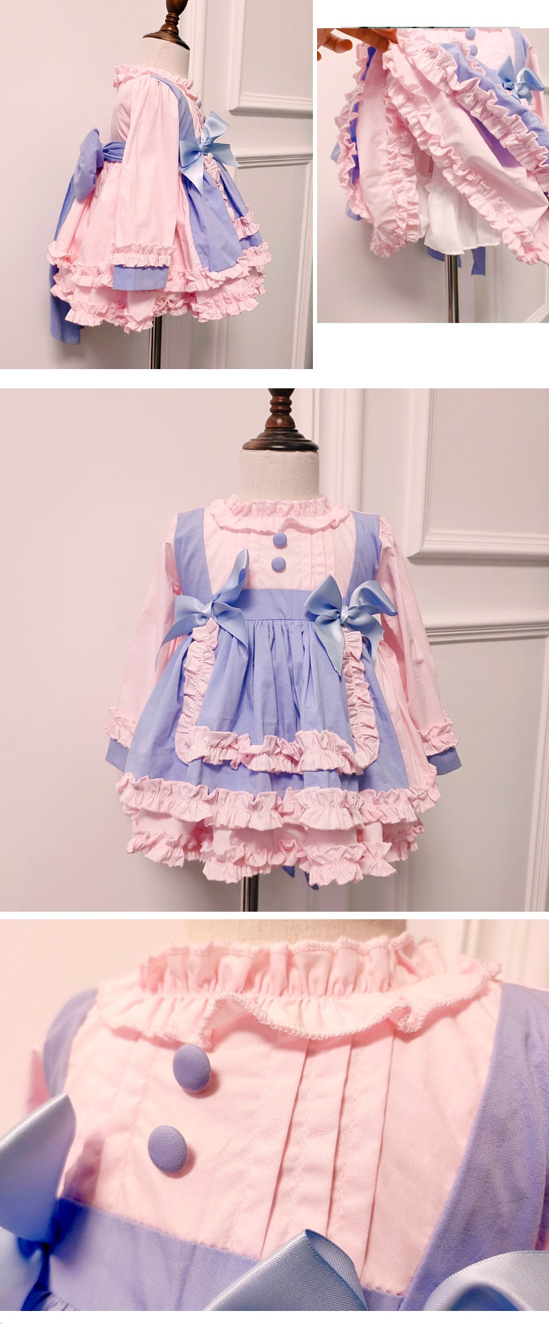 Vintage Lolita 12M-6yrs Dress W/Hat - Coco Potato - dresses and partywear for little girls