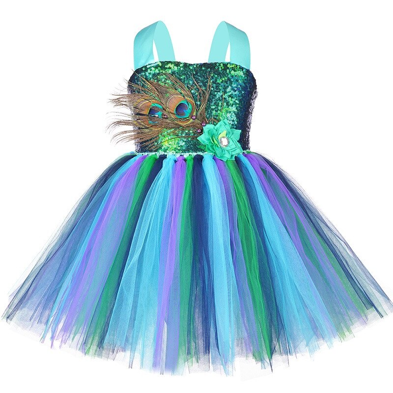 Feather Tutu Dress 12M-14yrs Baby Toddler Girl Dress - Coco Potato - dresses and partywear for little girls