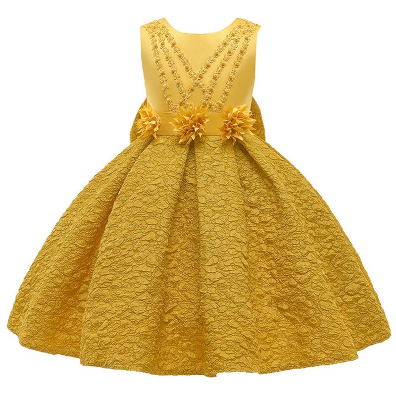 Retro Flower Gown 3-10yrs Toddler Girl Dress - Coco Potato - dresses and partywear for little girls