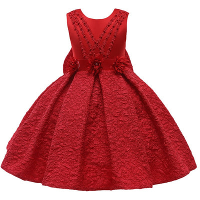 Retro Flower Gown 3-10yrs Toddler Girl Dress - Coco Potato - dresses and partywear for little girls