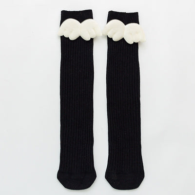 Angel Wings Cotton Knee High Socks 2-15yrs Toddler Girl Socks - Coco Potato - dresses and partywear for little girls