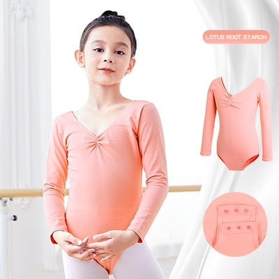 Ballet Classic Leotard Long Sleeves Dancewear - Coco Potato - dresses and partywear for little girls