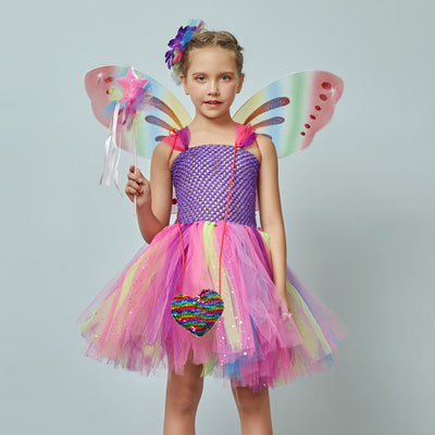 Butterfly Fairy Tutu Dress 2-12yrs Toddler Girl Dress - Coco Potato - dresses and partywear for little girls