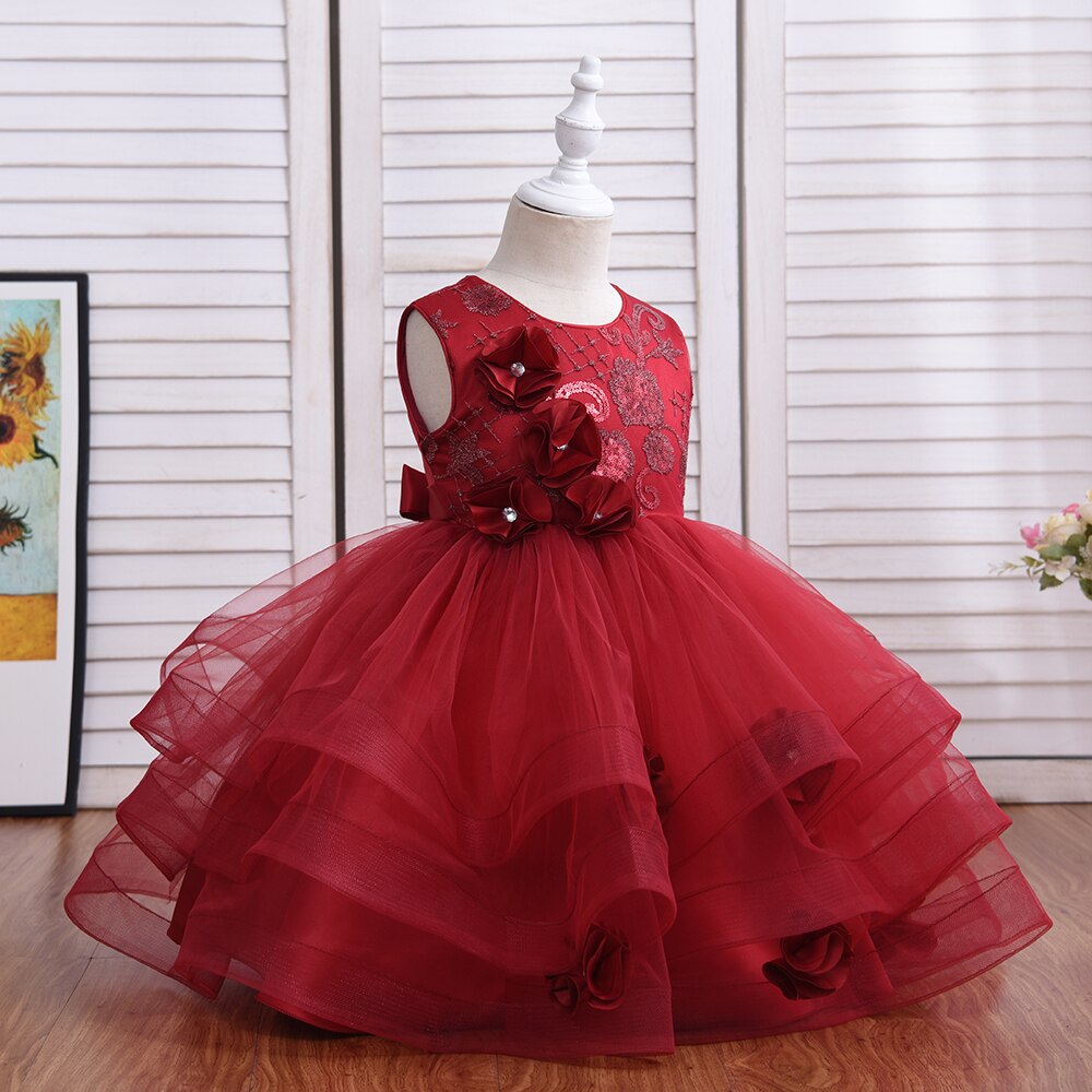 Fluffy Tulle Ball Gown 3-9yrs Toddler Girl Dress - Coco Potato - dresses and partywear for little girls