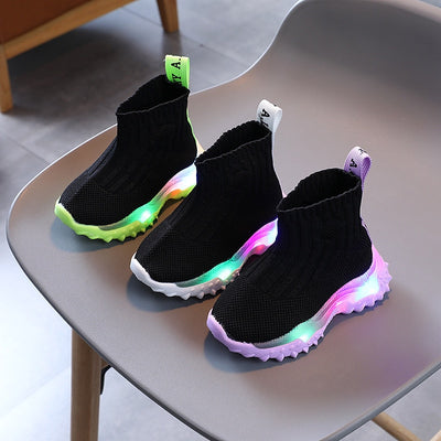 Knit Socks Light Up Shoes Boys Girls Shoes - Coco Potato - dresses and partywear for little girls