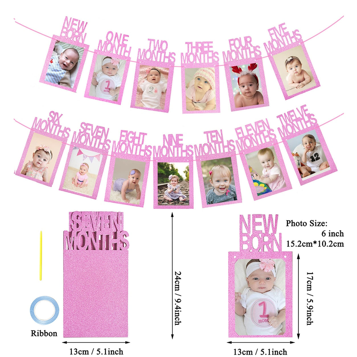 Happy 1st Birthday Photo Frame Party Decor - Coco Potato - dresses and partywear for little girls