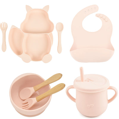 8PCS BPA-Free Baby Silicone Tableware - Coco Potato - dresses and partywear for little girls