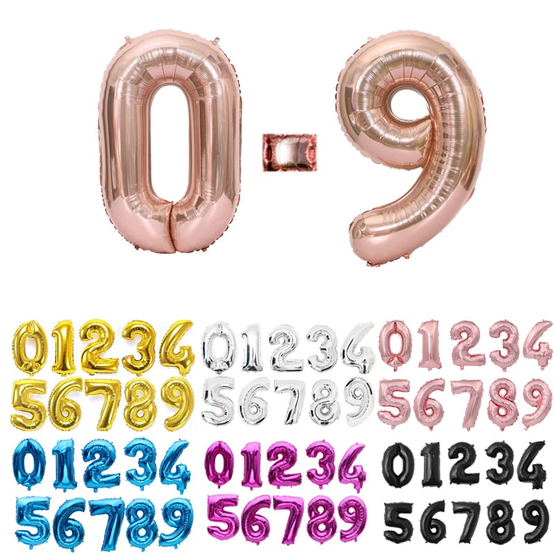 Classic Number 16 32 40 Inch Balloon Party Decor - Coco Potato - dresses and partywear for little girls