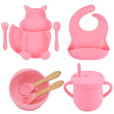 8PCS BPA-Free Baby Silicone Tableware - Coco Potato - dresses and partywear for little girls