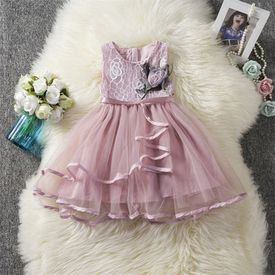 Sleeveless Lace Gown 12M-6yrs Baby Toddler Girl Dress - Coco Potato - dresses and partywear for little girls