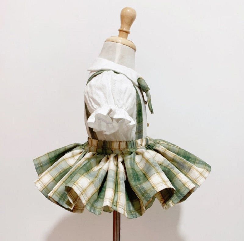 Plaid Skirt 12M-7yrs Set - Coco Potato - dresses and partywear for little girls