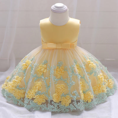 Flower Dress 3M-24M Baby Dress - Coco Potato - dresses and partywear for little girls