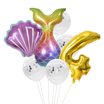 Mermaid Theme Balloon Party Decor - Coco Potato - dresses and partywear for little girls