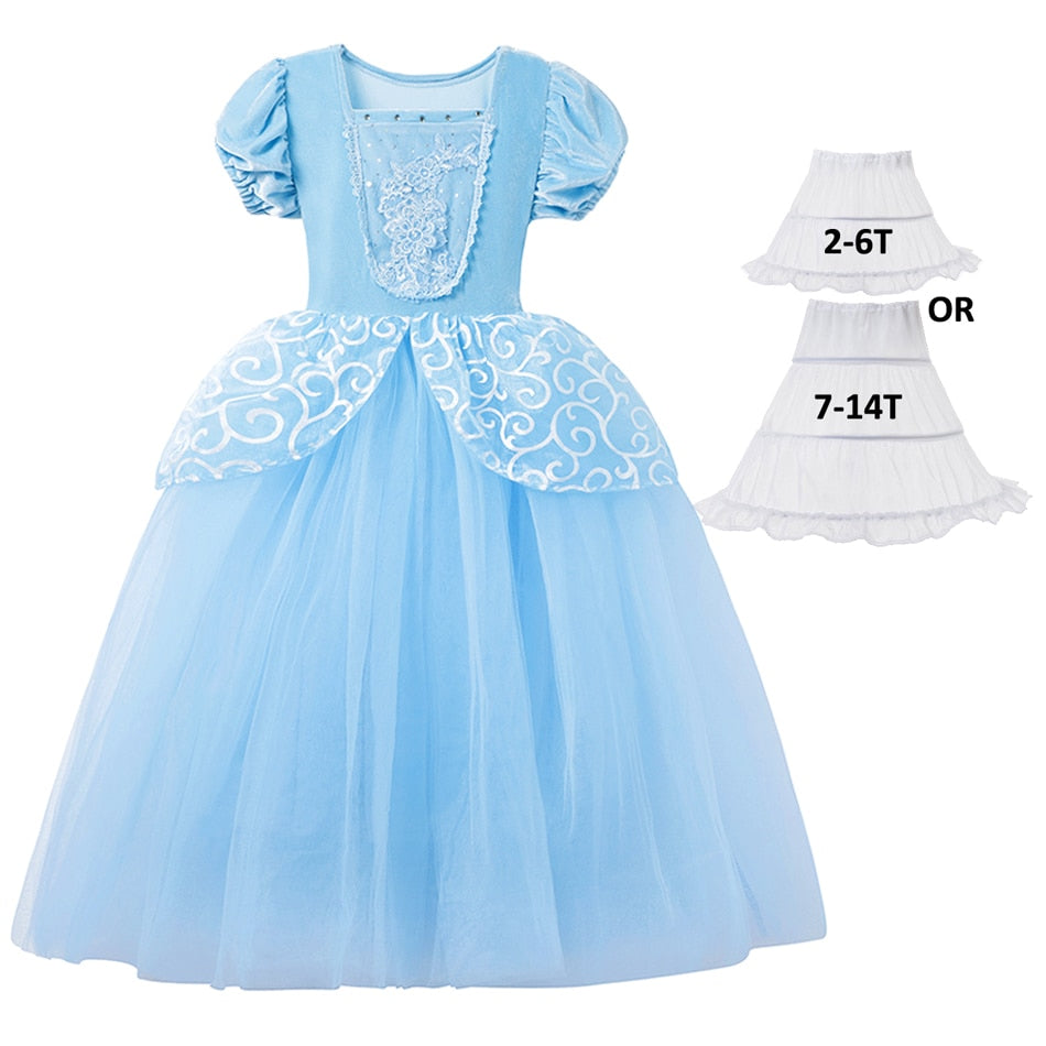 Cinderella Inspired Cosplay Dress 2-10yrs Toddler Girl Dress - Coco Potato - dresses and partywear for little girls