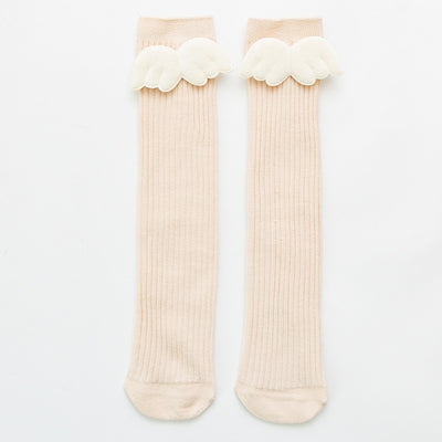 Angel Wings Cotton Knee High Socks 2-15yrs Toddler Girl Socks - Coco Potato - dresses and partywear for little girls