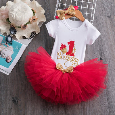 1 Year Birthday Outfit 12M Baby Dress - Coco Potato - dresses and partywear for little girls
