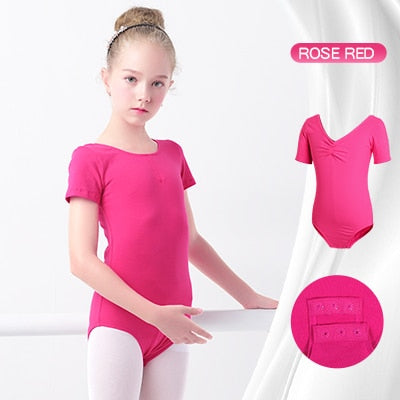 Ballet Classic Leotard Short Sleeves Dancewear - Coco Potato - dresses and partywear for little girls