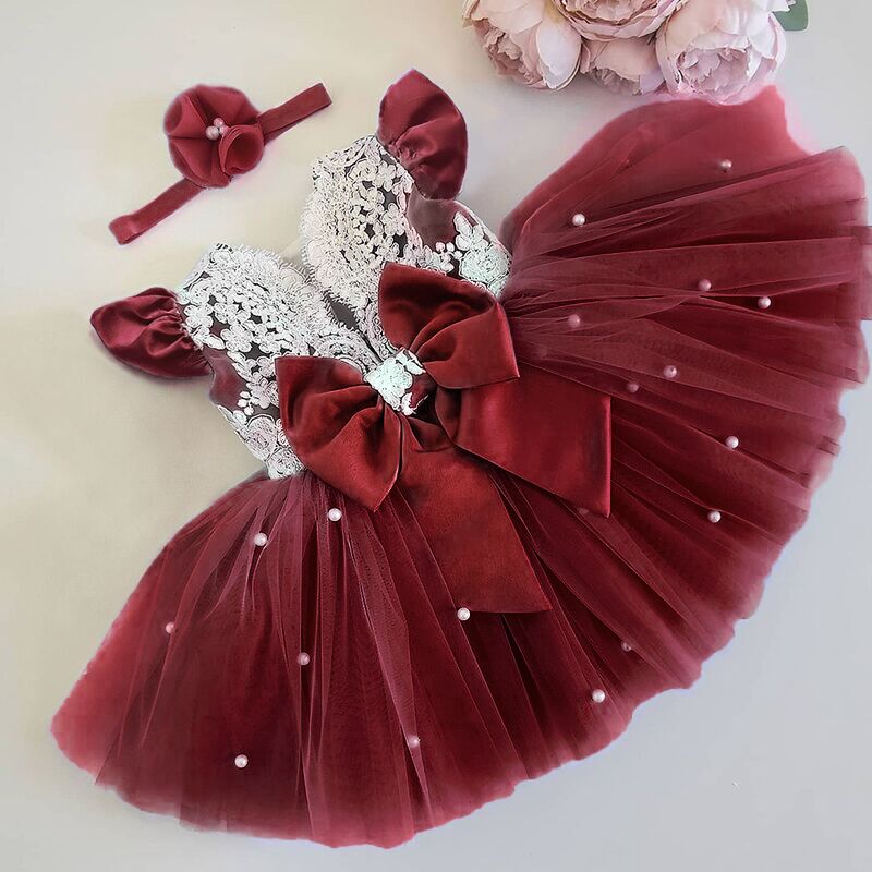 Tutu Bow Dress 12M-5yrs Baby Toddler Girl Dress - Coco Potato - dresses and partywear for little girls