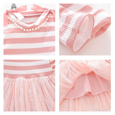 Striped Knitted 1-8yrs Dress - Coco Potato - dresses and partywear for little girls