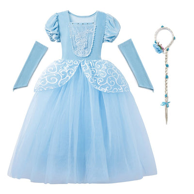 Cinderella Inspired Cosplay Dress 2-10yrs Toddler Girl Dress - Coco Potato - dresses and partywear for little girls