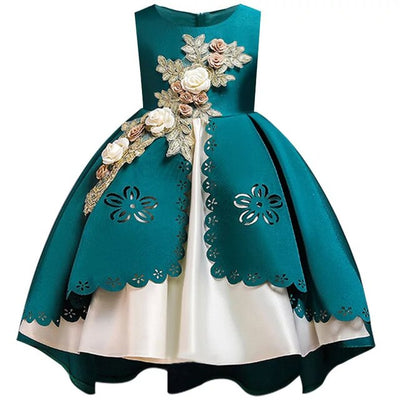 Embroidery Elegant Gown 3-10yrs Toddler Girl Dress - Coco Potato - dresses and partywear for little girls
