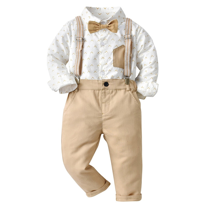 「$39.99 Sale code: suit」3Pcs Suit Set Bowtie Shirt Pants 12M-6yrs Boy Suit Set - Coco Potato - dresses and partywear for little girls