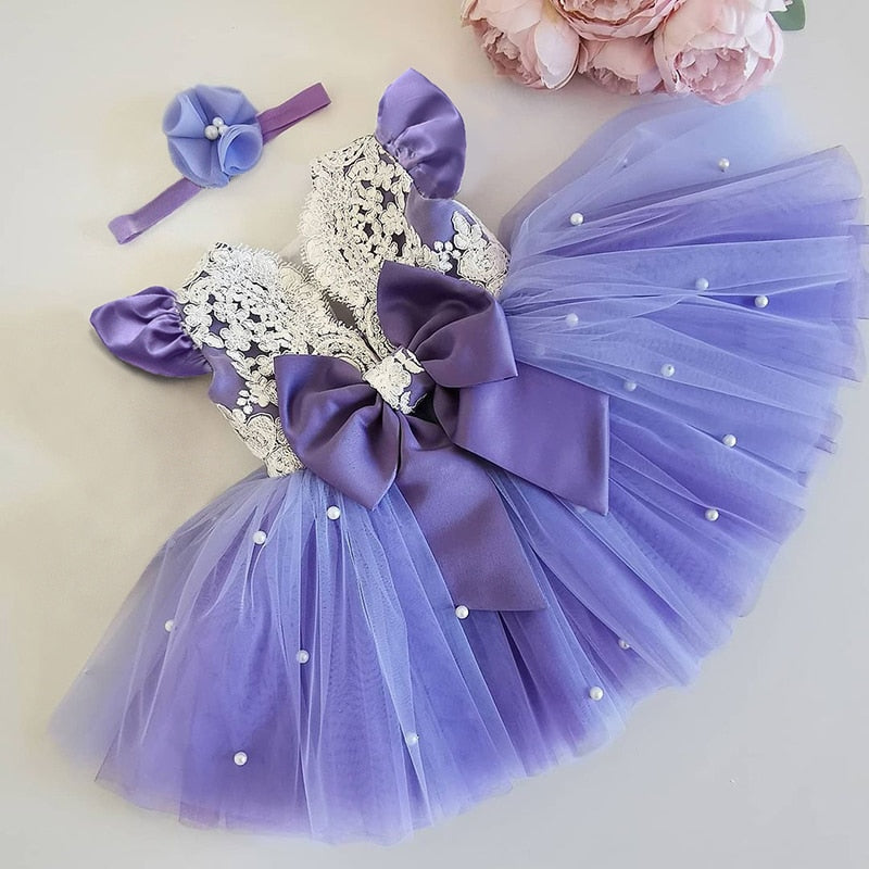 Tutu Bow Dress 12M-5yrs Baby Toddler Girl Dress - Coco Potato - dresses and partywear for little girls