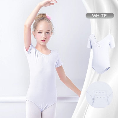 Ballet Classic Leotard Short Sleeves Dancewear - Coco Potato - dresses and partywear for little girls