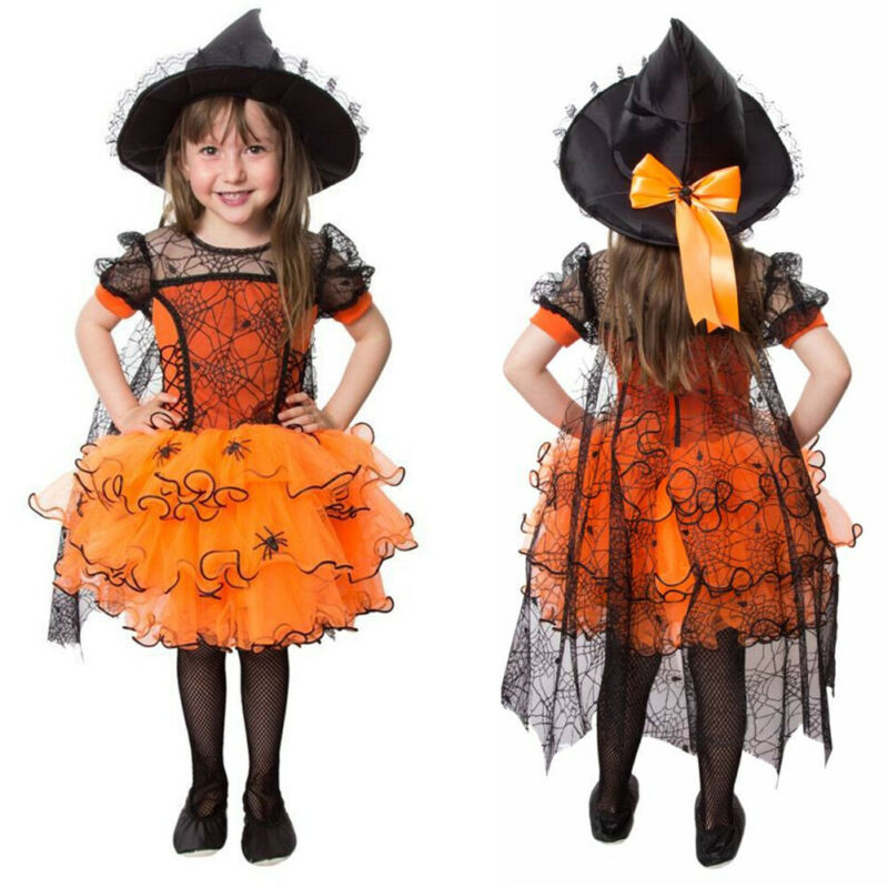Halloween Witch Costume 18M-5yrs Cosplay - Coco Potato - dresses and partywear for little girls