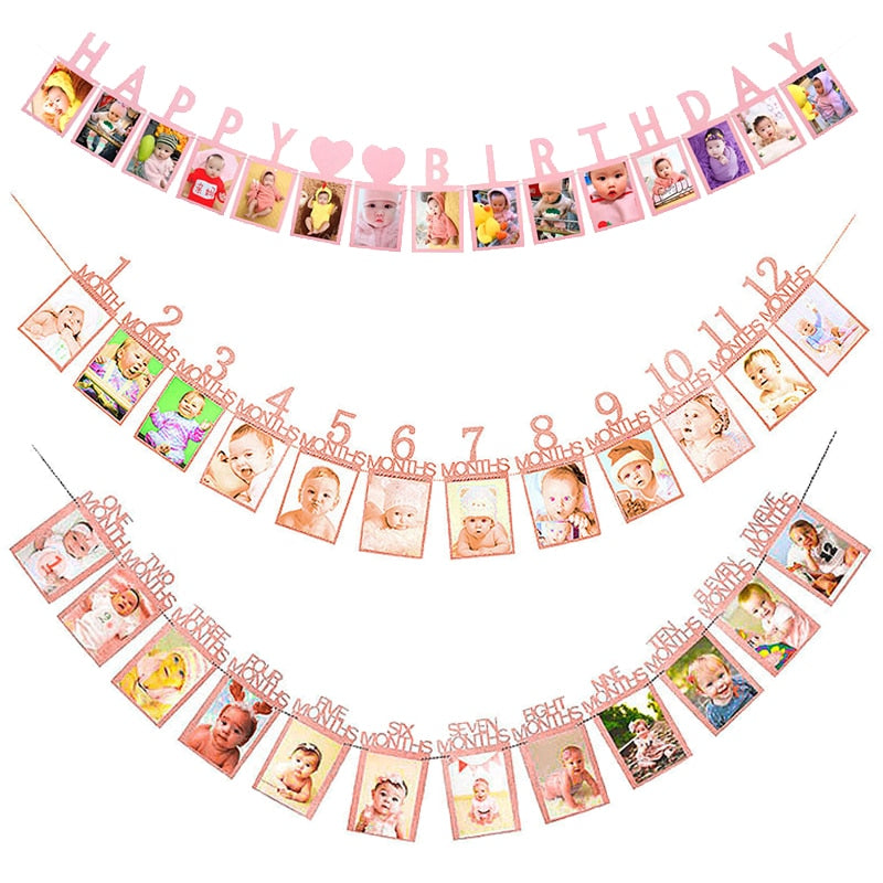 Happy 1st Birthday Photo Frame Party Decor - Coco Potato - dresses and partywear for little girls