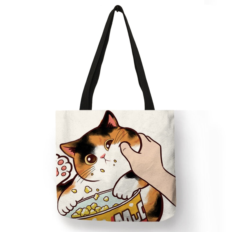 Kissing Cat Tote Bag - Coco Potato - dresses and partywear for little girls