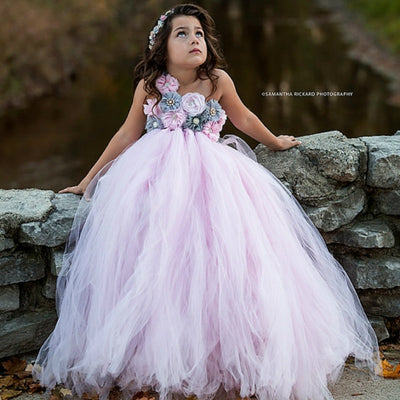 Flower Tutu Dress 3M-10yrs Baby Toddler Girl Dress - Coco Potato - dresses and partywear for little girls